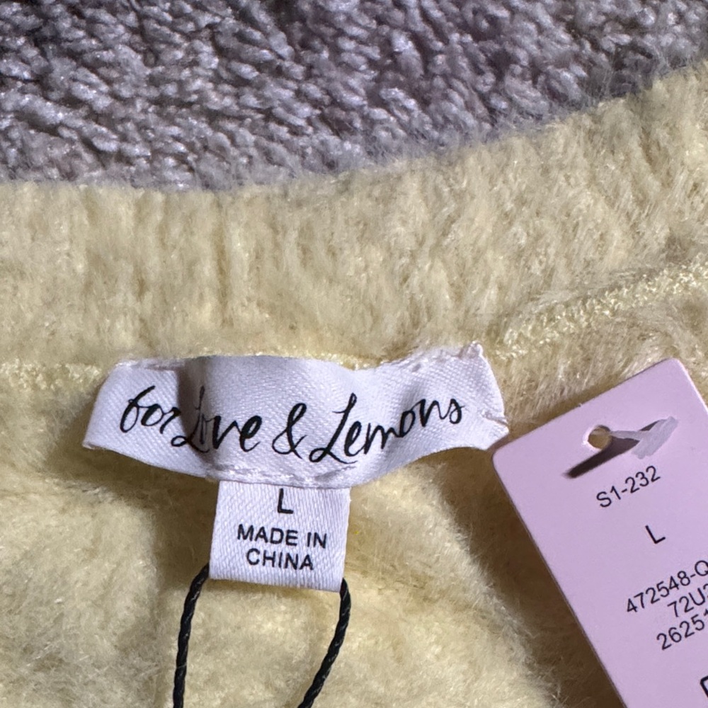 For Love And Lemons Soft Yellow Cardigan - Picture 5 of 7